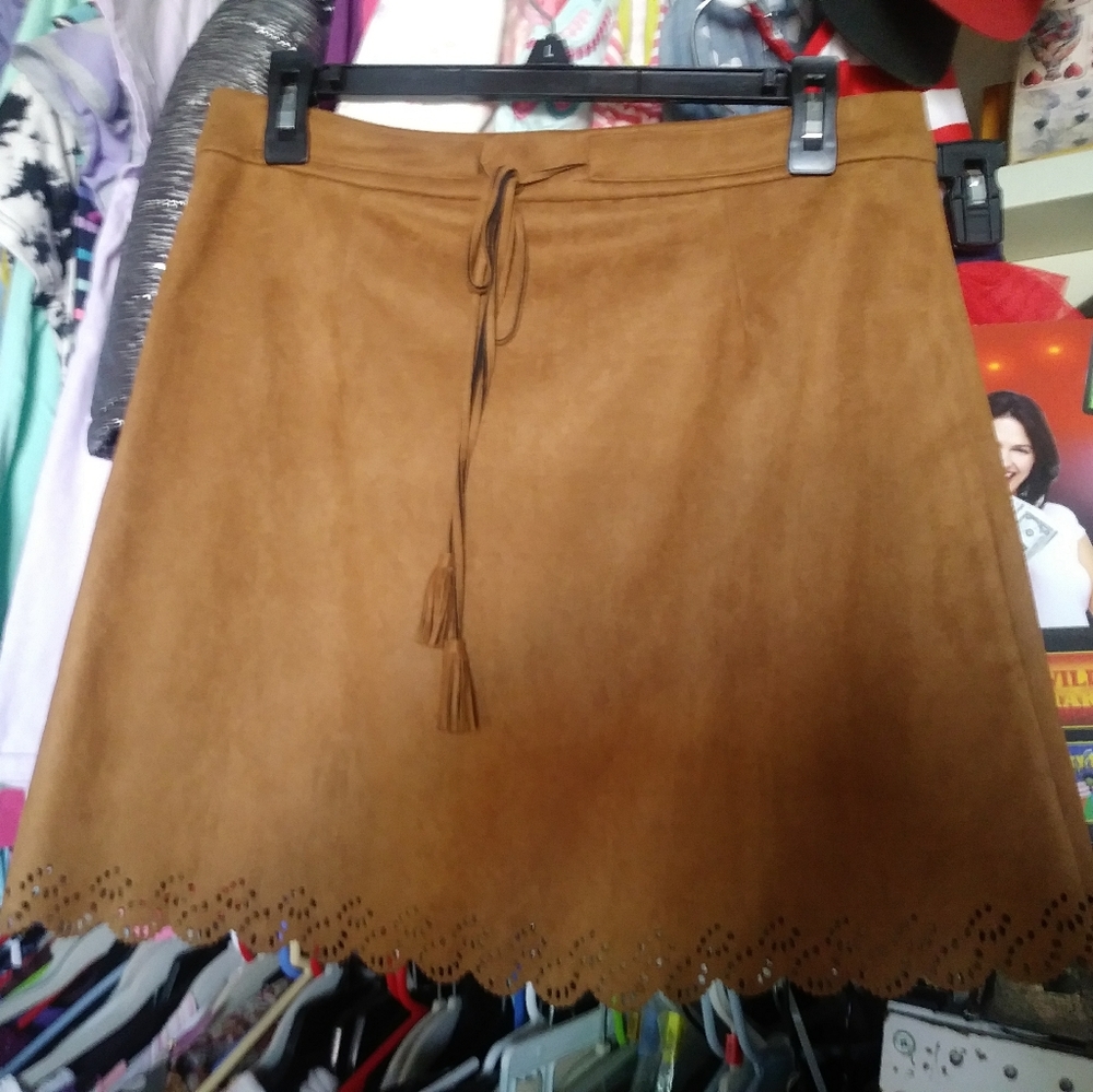 Suede Skirt